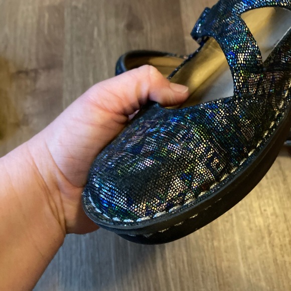 Alegria Paloma Rave on the Nile Blue Metallic MaryJane Shoe JIL-321 - Picture 4 of 8